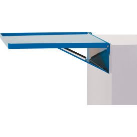 Global Industrial DS1BL Kennedy® KYAccry Fold-Away/Drop Cabinet Shelf, 20-1/8"W x 17-1/4"D x 1"H, Blue image.