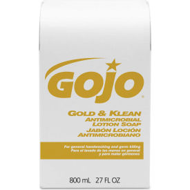 Gojo Industries Inc 9127-12 GOJO® Gold & Klean Antimicrobial Lotion Soap - 12 Refills/Case - 9127-12 image.