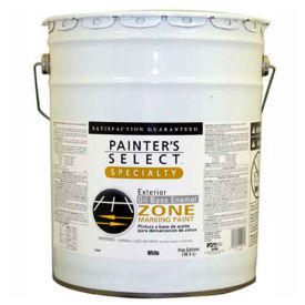 General Paint And Manufacturing 108913 Painters Select Oil Zone Marking Paint, Flat Finish, White, 5-Gallon - 108913 image.