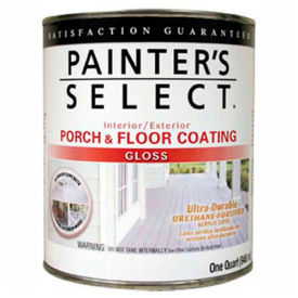 General Paint And Manufacturing 112184 Painters Select Urethane Fortified Gloss Porch & Floor Coating, White, Quart - 112184 image.