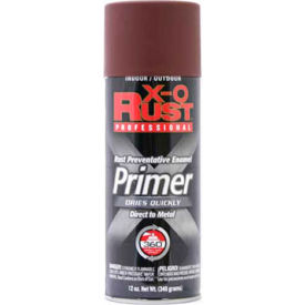 X-O Rust 12 oz. Aerosol Can Rust Preventative Primer, Red - 125731