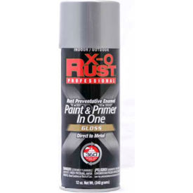 General Paint And Manufacturing 125732 X-O Rust 12 oz. Aerosol Rust Preventative Paint & Primer In One, Aluminum, Gloss - 125732 image.