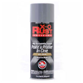 General Paint And Manufacturing 125734 X-O Rust 12 oz. Aerosol Rust Preventative Paint & Primer In One, Machinery Gray, Gloss - 125734 image.