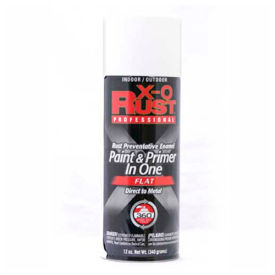 General Paint And Manufacturing 125796 X-O Rust 12 oz. Aerosol Rust Preventative Paint & Primer In One, Flat White - 125796 image.