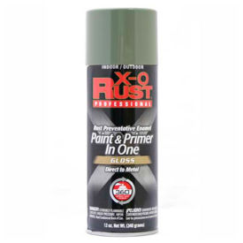X-O Rust 12 oz. Aerosol Rust Preventative Paint & Primer In One, Reed, Gloss - 125842