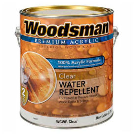 General Paint And Manufacturing 149317 Woodsman Clear 100 Acrylic Latex Water Repellant, Clear, Gallon - 149317 image.