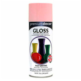 General Paint And Manufacturing 171312 Premium Dcor Decorative Gloss Enamel 12 oz. Aerosol Can, Awareness Pink - 171312 image.