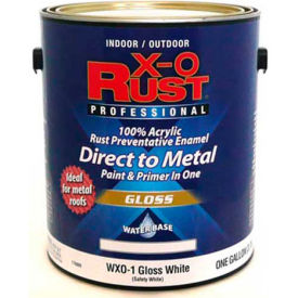 General Paint And Manufacturing 176809 X-O Rust Anti-Rust Enamel, Gloss Finish, Safety White, Gallon - 176809 image.