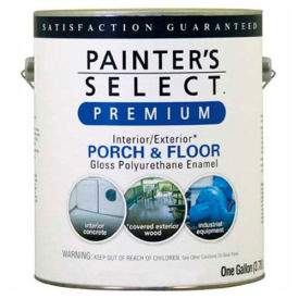 General Paint And Manufacturing 202036 Painters Select Porch & Floor Coating, Polyurethane Oil, Gloss Finish, White, Gallon - 202036 image.