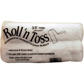 General Paint And Manufacturing 207878 Master Painter 9" Roll & Toss Roller Cover, 3/8" Nap, Knit, Semi Smooth, 2 Pack - 207878 image.