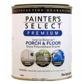 Painter's Select Porch & Floor Coating, Polyurethane Oil, Gloss Finish, Dark Gray, Quart - 211169