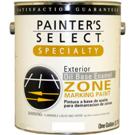 Painter's Select Oil Zone Marking Paint, Flat Finish, White, Gallon - 353797