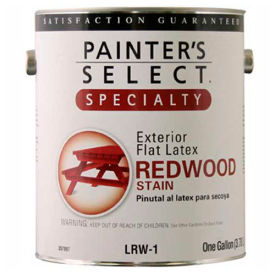 General Paint And Manufacturing 357897 Painters Select Wood Stain, Flat Finish, Redwood, Gallon - 357897 image.