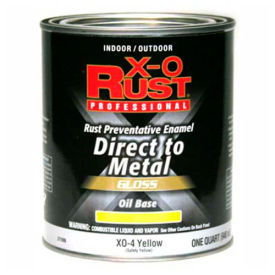 General Paint And Manufacturing 371906 X-O Rust Oil Base DTM Enamel, Gloss Finish, Safety Yellow, Quart - 371906 image.