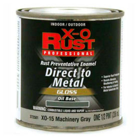 General Paint And Manufacturing 372581 X-O Rust Oil Base DTM Enamel, Gloss Finish, Machinery Gray, 1/2-Pint - 372581 image.