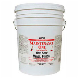 General Paint And Manufacturing 440610 Maintenance One Paint & Primer, One Step Paint, Flat Finish, Contractor White, 5-Gallon - 440610 image.