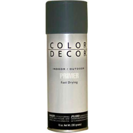 General Paint And Manufacturing 527754 Color Dcor Decorative Enamel Spray 10 oz. Aerosol Can, Gray, Primer - 527754 image.