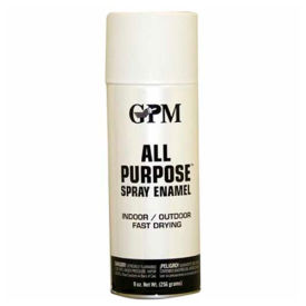 General Paint And Manufacturing 542637 GPM All Purpose Fast Drying Flat Enamel 10 oz. Aerosol Can, White - 542637 image.