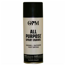 General Paint And Manufacturing 542645 GPM All Purpose Fast Drying Flat Enamel 10 oz. Aerosol Can, Black - 542645 image.