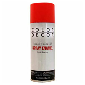 General Paint And Manufacturing 579626 Color Dcor Decorative Enamel Spray 10 oz. Aerosol Can, Bright Red, Gloss - 579626 image.