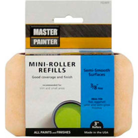 General Paint And Manufacturing 702405 Master Painter 3" Select Specialty Roller Cover, 3/8" Nap, Knit, Semi Smooth, 2 Pack - 702405 image.