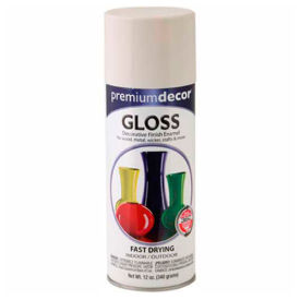 General Paint And Manufacturing 792385 Premium Dcor Decorative Gloss Enamel 12 oz. Aerosol Can, Heirloom White - 792385 image.
