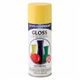 General Paint And Manufacturing 792716 Premium Dcor Decorative Gloss Enamel 12 oz. Aerosol Can, Daffodil - 792716 image.