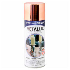 General Paint And Manufacturing 793326 Premium Dcor Decorative Metallic Spray 12 oz. Aerosol Can, Copper, Metallic - 793326 image.