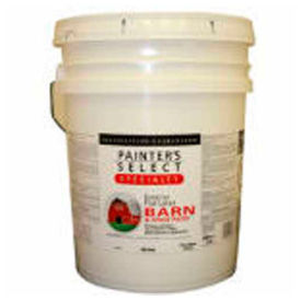 Painter's Select Latex Barn & Fence Paint, Flat Finish, Ranch Red, 5-Gallon - 798454