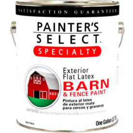 General Paint And Manufacturing 798462 Painters Select Latex Barn & Fence Paint, Flat Finish, Ranch Red, Gallon - 798462 image.