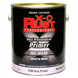 General Paint And Manufacturing 802421 X-O Rust Oil Base Primer, Gray Primer, Gallon - 802421 image.