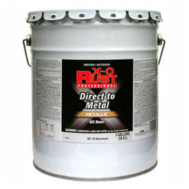 X-O Rust Oil Base DTM Enamel, Gloss Finish, Aluminum, 5-Gallon - 802454