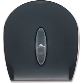Jumbo Jr. 9" Bathroom Tissue Dispenser 10-3/5" x 5-2/5" x 11-2/7" Translucent Smoke - GEP59009