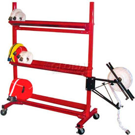 Groves Incorporated HC-64-3T Ready Racks™ Three-Tier Hose Cart - Holds Up to 2000 of 2-1/2" Hose image.