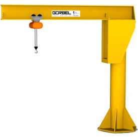 Gorbel HD Free Standing Jib Crane, 14' Span & 13' Height Under Boom, 2000 Lb Capacity Gorbel HD Free Standing Jib Crane, 14' Span & 13' Height Under Boom, 2000 Lb Capacity