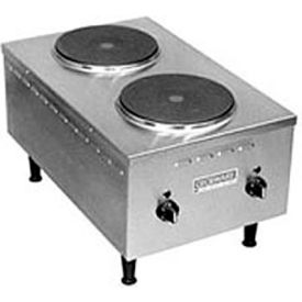 WELLS MANUFACTURING H-70 Wells® H-70 Electric Countertop, Two Burner Short Order Hotplate image.