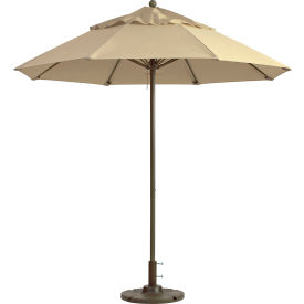 Grosfillex 98820331 Grosfillex® Windmaster 9 Fiberglass Outdoor Umbrella - Khaki image.