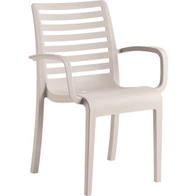 Grosfillex® Astoria Stacking Dining Armchair Linen Bulk Pack 