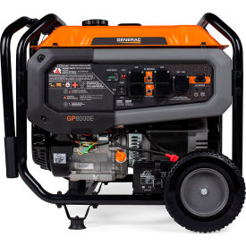 Generac GP8000E Portable Generator w/Electric Start, 8000 Rated Watts view 2