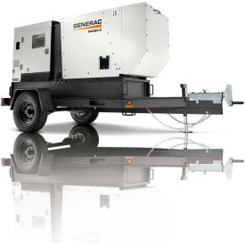 Generac MDG100DF4 Mobile Diesel Generator 80/85kW John Deere Engine w/Single-Axle Trailer