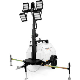 Generac Mobile Diesel Vertical LED Light Tower Wide-Body 6kW Kubota Engine & Electric Winch 