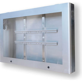 PC Enclosures Indoor/Outdoor LCD Guardian TV Enclosure For 67"-75" Monitors Stainless Steel 