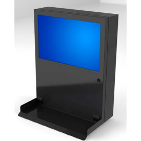 Pc Enclosures PC Defender PC Enclosures PC Defender Computer & Monitor Enclosure, 24"W x 6-1/2"D x 30"H, Black image.