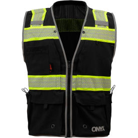 GSS Safety LLC 1513-2XL GSS Safety ONYX Surveyors Safety Vest-Black-2XL image.