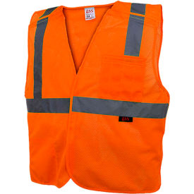 Standard Class 2 Five Point Breakaway Vest - Orange - 5XL view 2