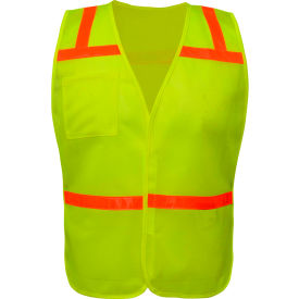 Non ANSI Enhanced Safety Vest - Lime view 2