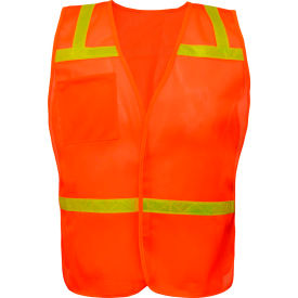 Non Ansi Enhanced Safety Vest-Orange view 2