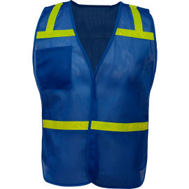GSS Safety LLC 3123 GSS Safety Non Ansi Enhanced Safety Vest-Blue image.