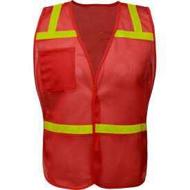 GSS Safety Non Ansi Enhanced Safety Vest-Red