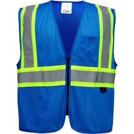 Enhanced Visibility Multi-Color Vest-Blue-S/M view 2